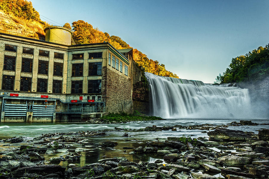 Genesee River Waterfall 2 Photograph by Tim Buisman