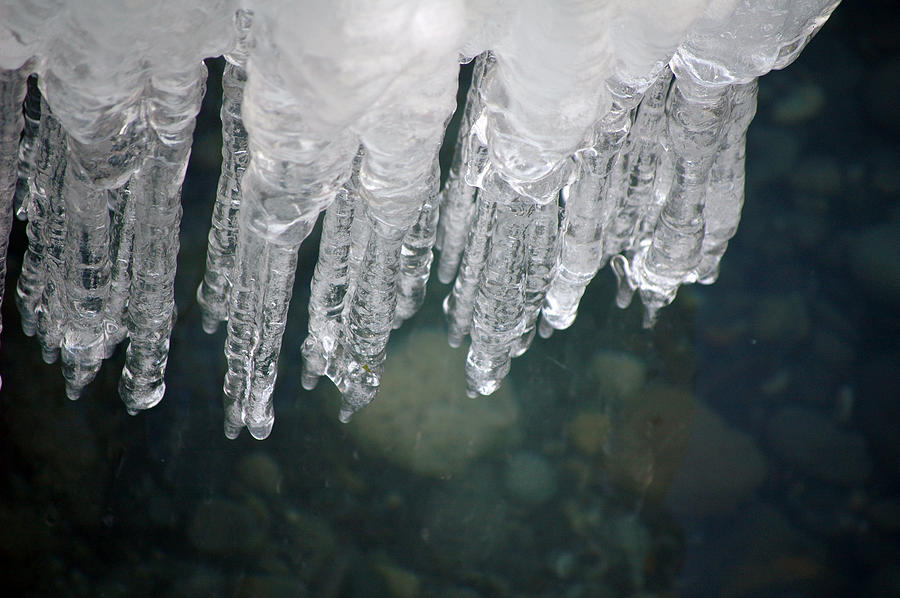 Nature Photograph - Geneva ice 22 by Silvin White