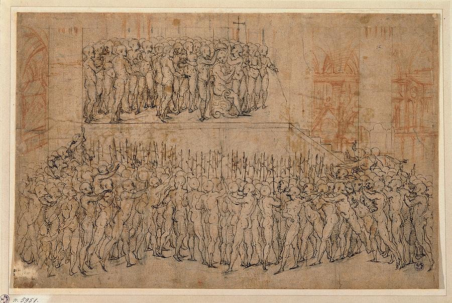 Genga Girolamo, Study Of Figures Photograph by Everett Pixels