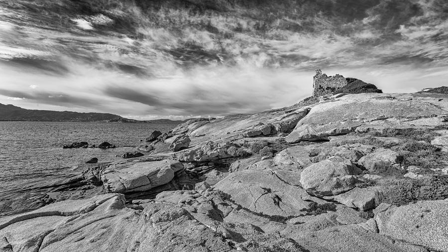 Genoese tower at Punta Caldanu near Lumio in Corsica Photograph by Jon ...