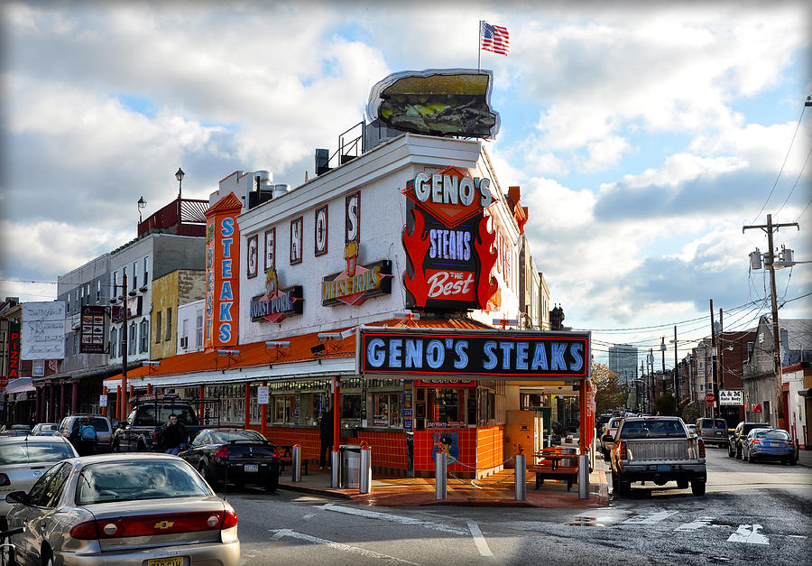 Geno's Steaks - The Best Photograph By Bill Cannon - Fine Art America