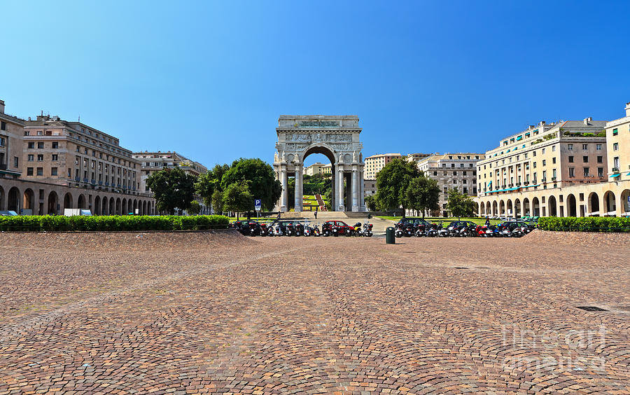 Genova - Piazza della Vittoria Photograph by Antonio Scarpi
