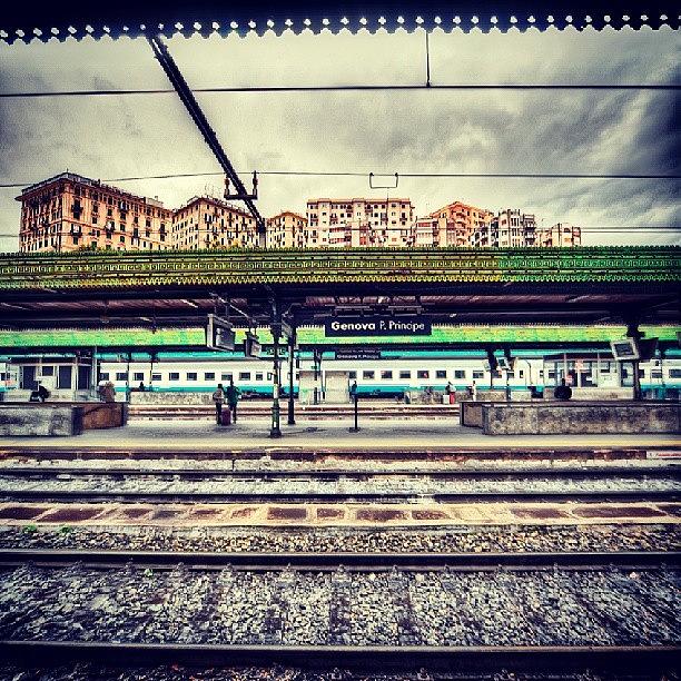 Train Photograph - #genova #stazione Piazza Principe by Paolo Margari