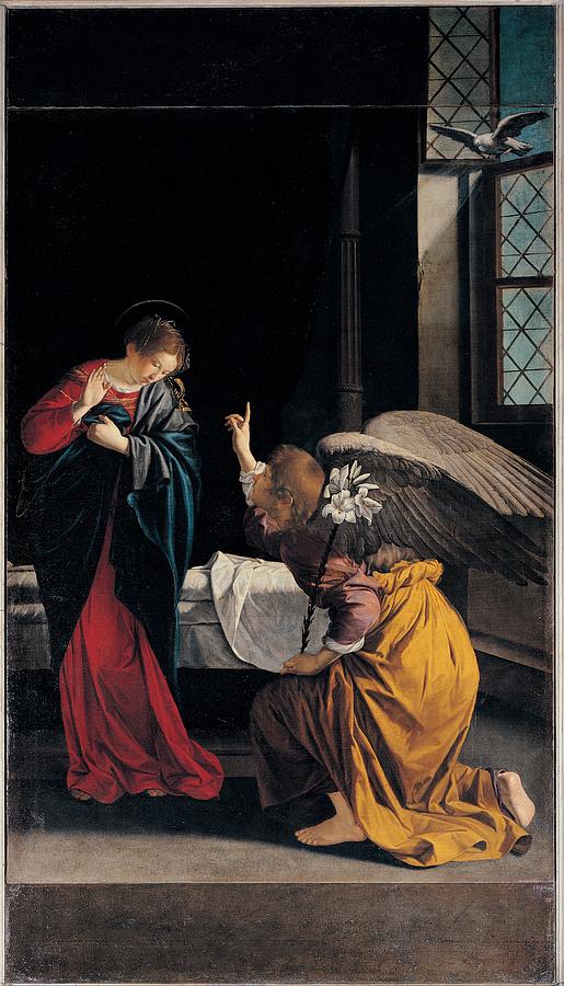 Gentileschi Orazio, The Annunciation Photograph by Everett
