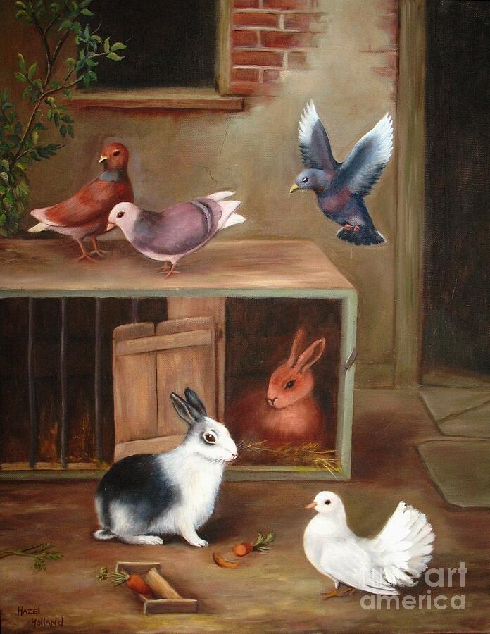 Gentle Creatures Painting by Hazel Holland