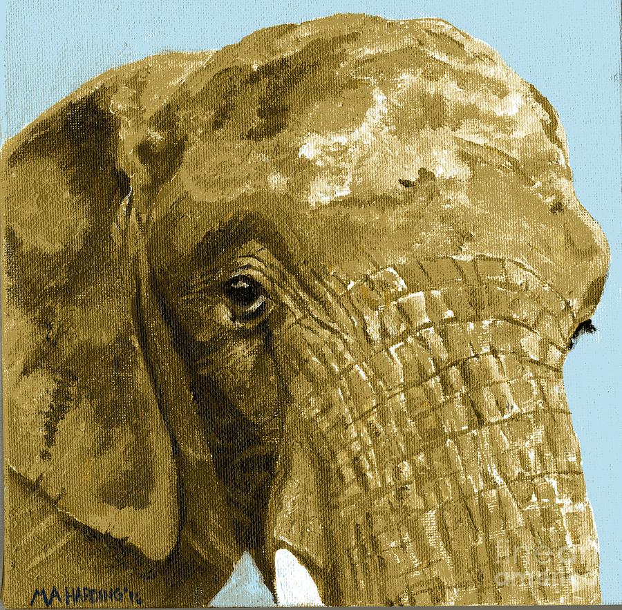 Asian Elephant Painting - Gentle Giant by Mary-Anne Harding