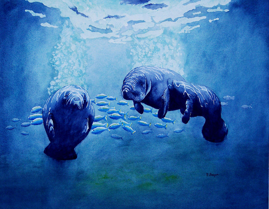 Gentle Giants Painting by Norman Freyer - Fine Art America