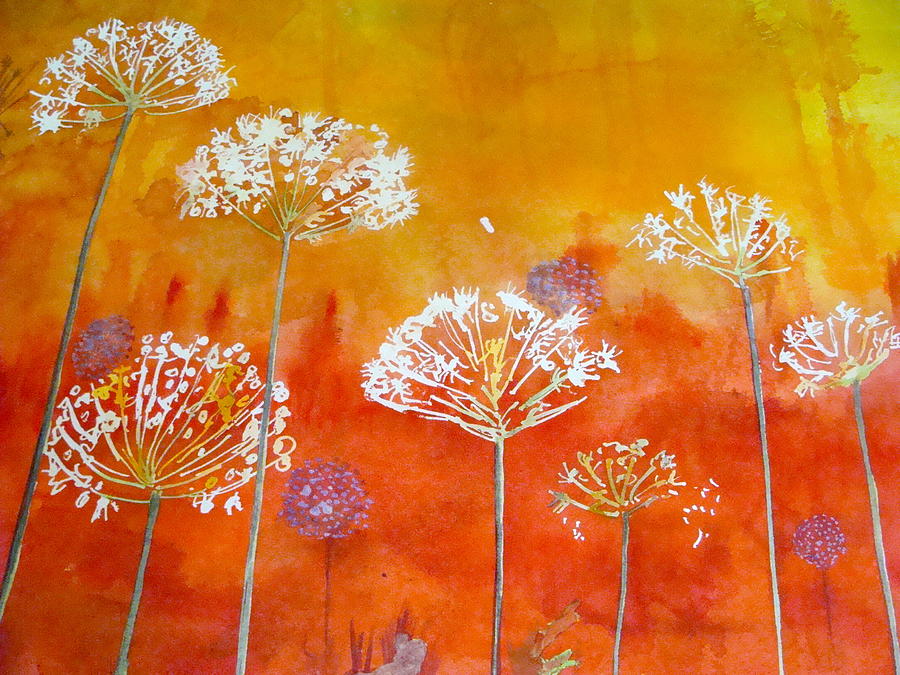 Flower Painting - Gentle Lace  by Antoinette  Andersen