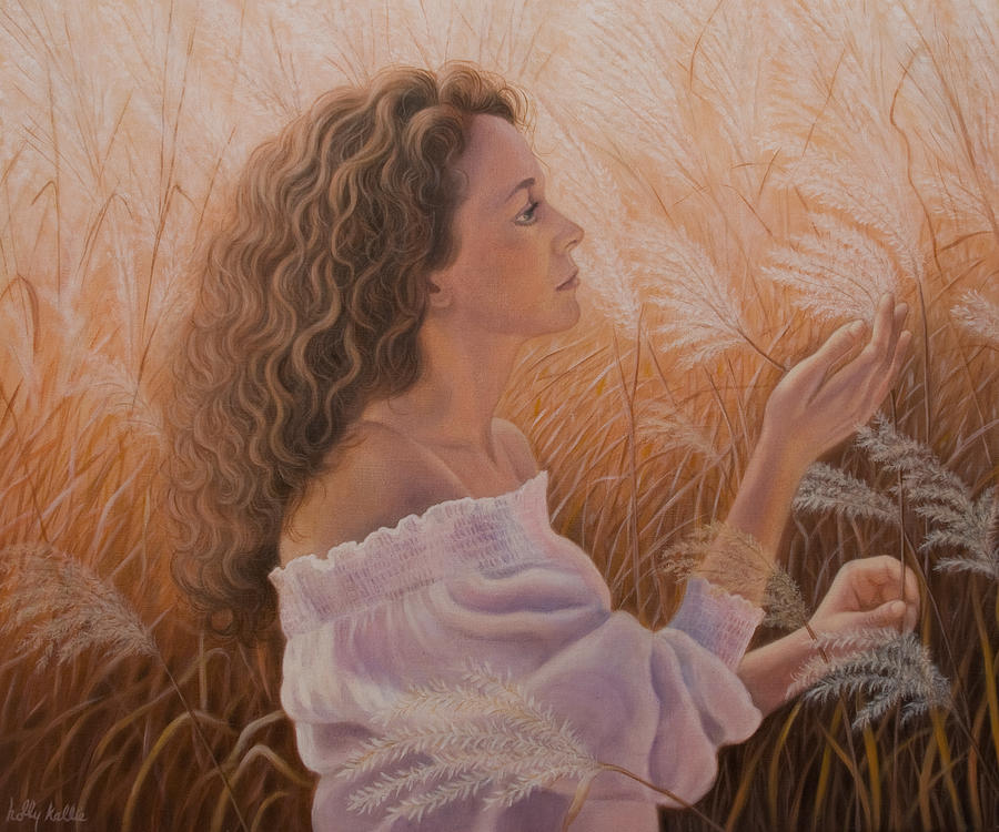 Fall Painting - Gentle on My Mind by Holly Kallie