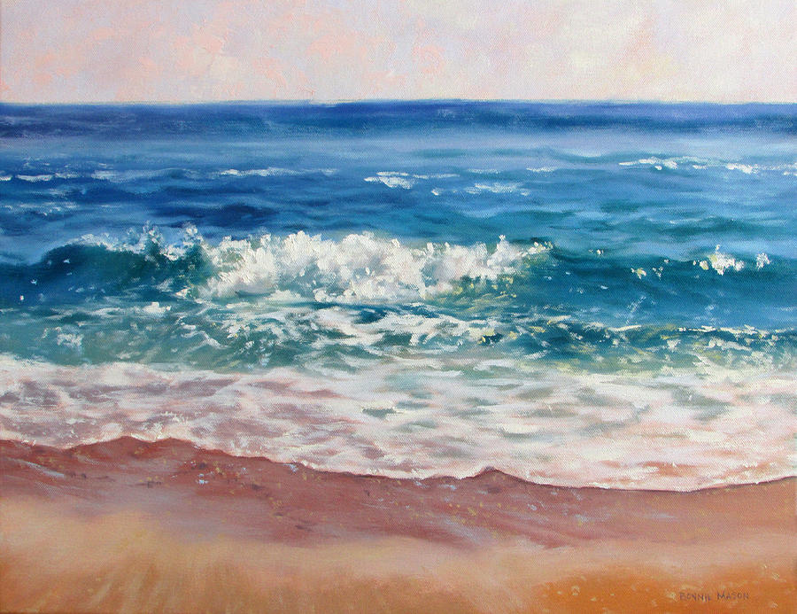Gentle Wave Painting by Bonnie Mason