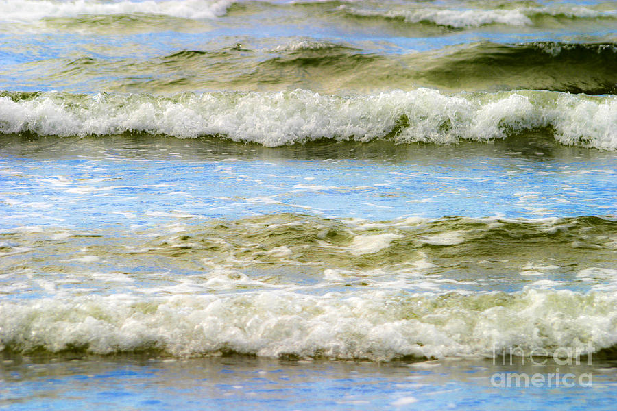 Beach Photograph - Gentle Waves by Alan Oliver