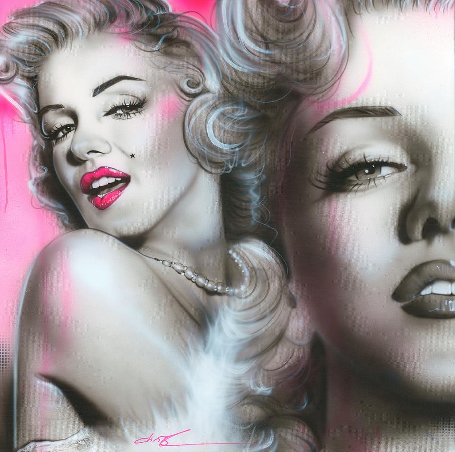 Marilyn Monroe Painting - Gentlemen Prefer Blondes by Christian Chapman Art