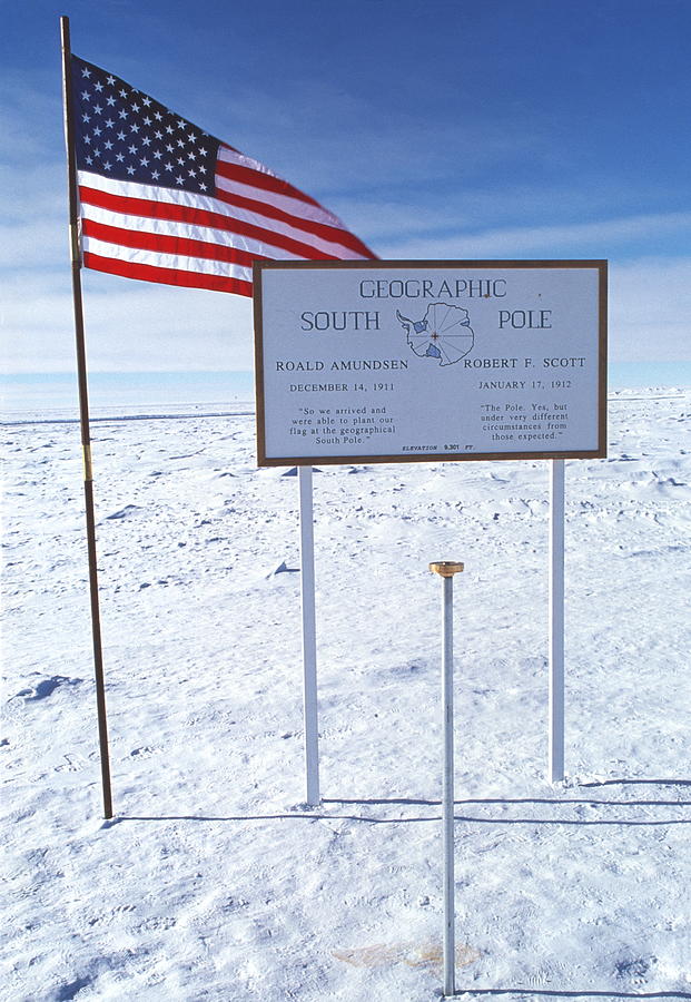 Geographic South Pole Photograph by John Beatty/science Photo Library