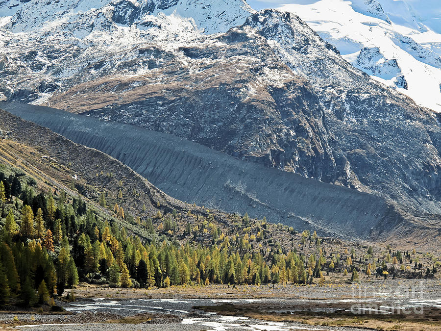 Geology of Glacier Photograph by Elvis Vaughn