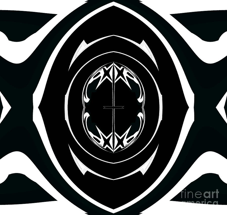 Geometric Art Black White Abstract No192 Digital Art By Drinka Mercep Fine Art America 0817