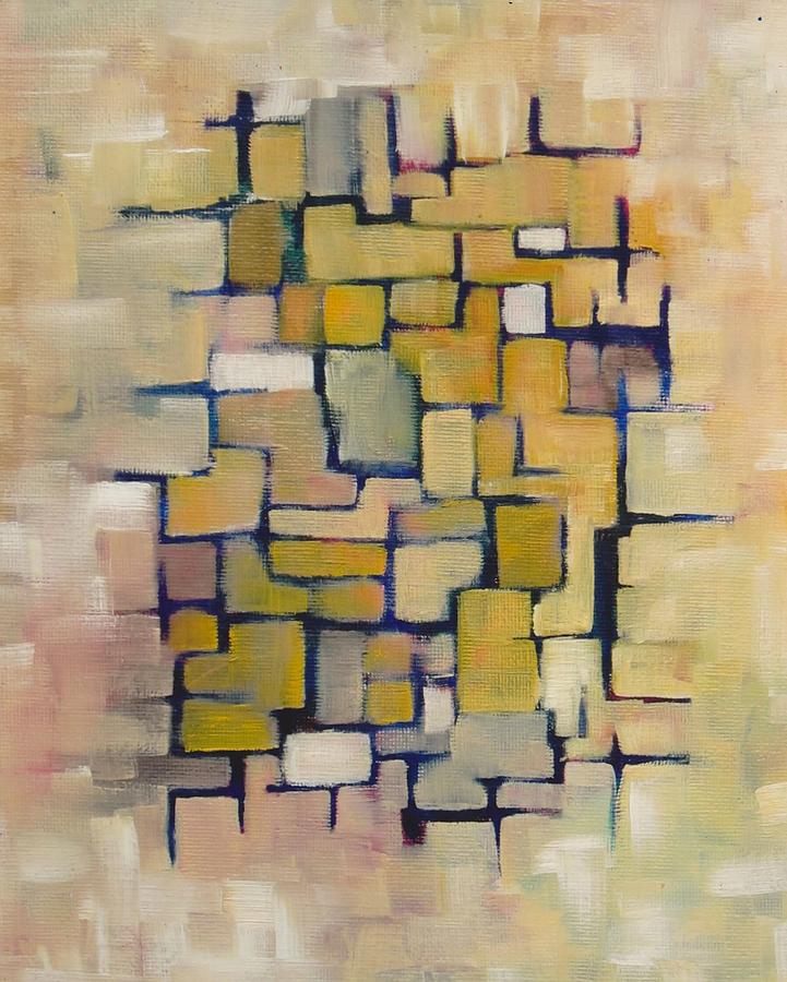Abstract Painting - Geometric Line Series I by Patricia Cleasby