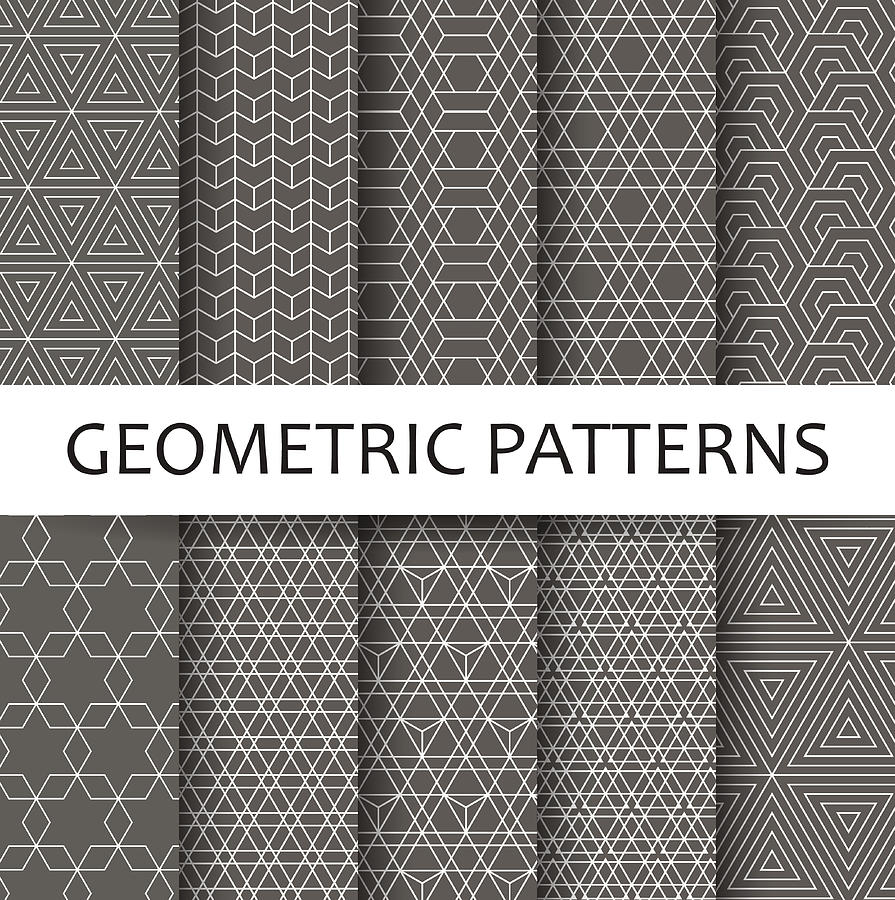 Geometric seamless pattern Drawing by A-r-t-i-s-t