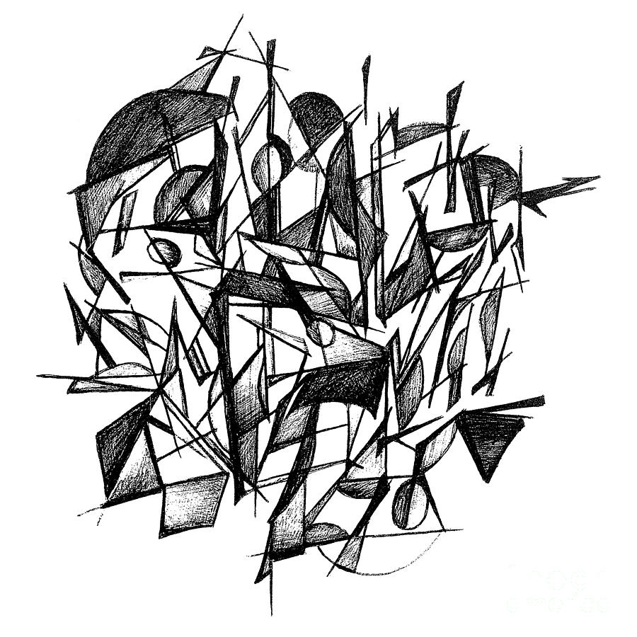 geometric sketch drawing