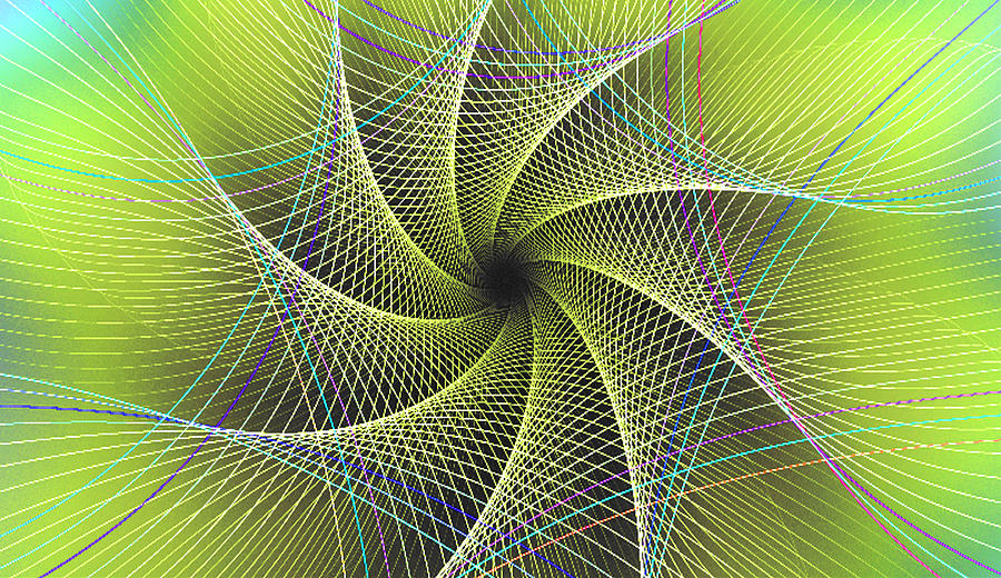 Geometric Spirals Digital Art by Ester McGuire