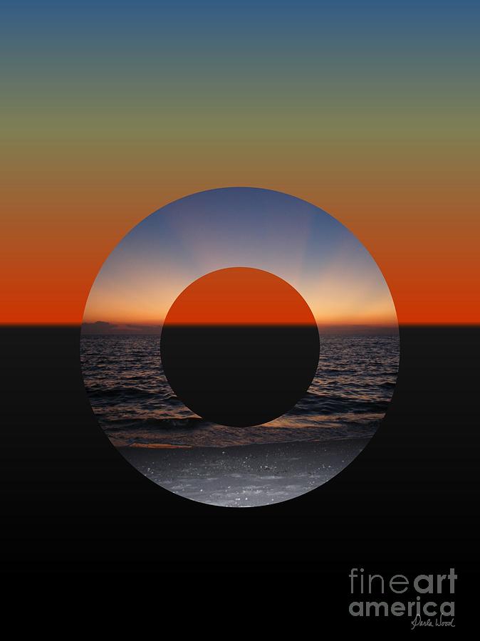 Geometric Sunset- circle Photograph by Darla Wood