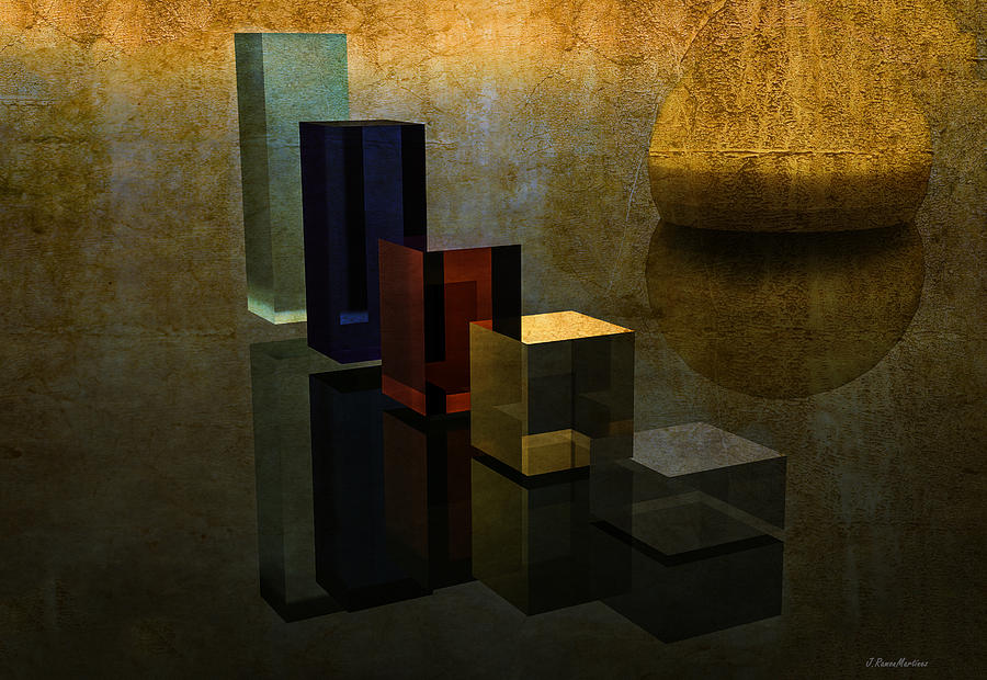 Geometries and reflections Digital Art by Ramon Martinez