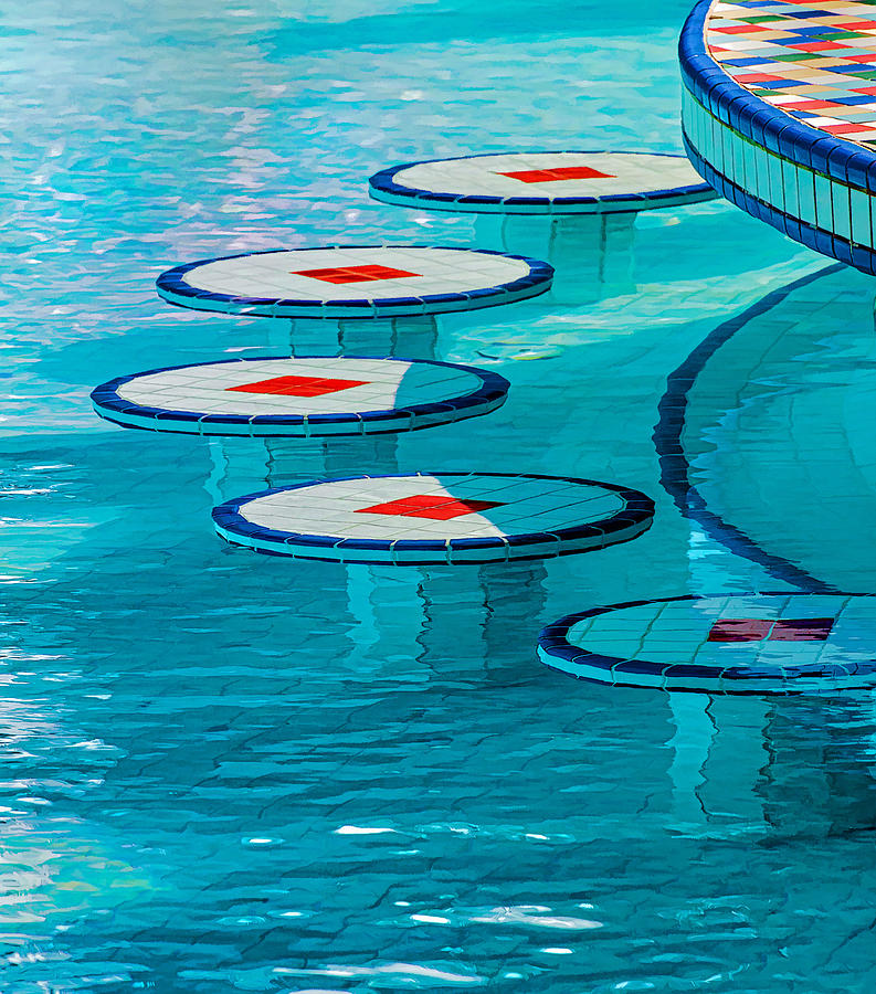 Geometry At The Pool Bar Photograph by Gary Slawsky