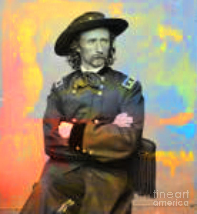 George Armstrong Custer Digital Art by Steven  Pipella