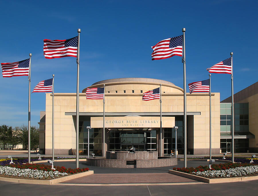 George Bush Library and Museum Photograph by Connie Fox