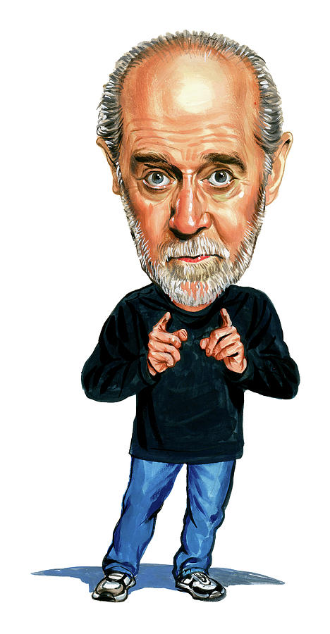 George Carlin Painting - George Carlin by Art  