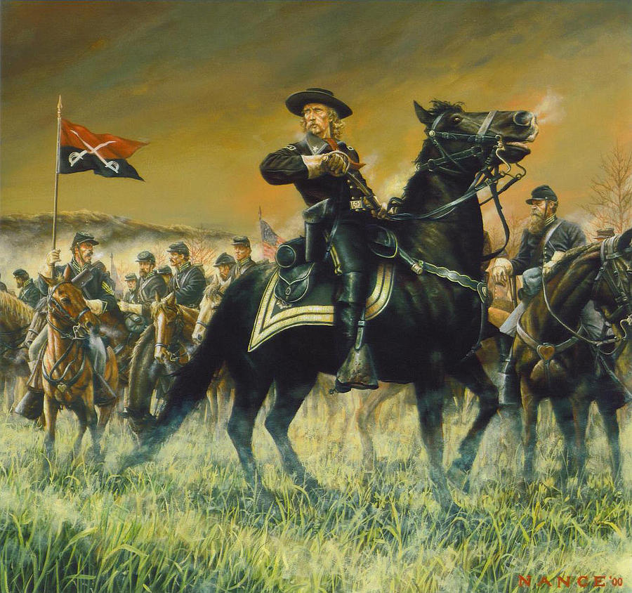 George Custer USA Painting by Dan Nance