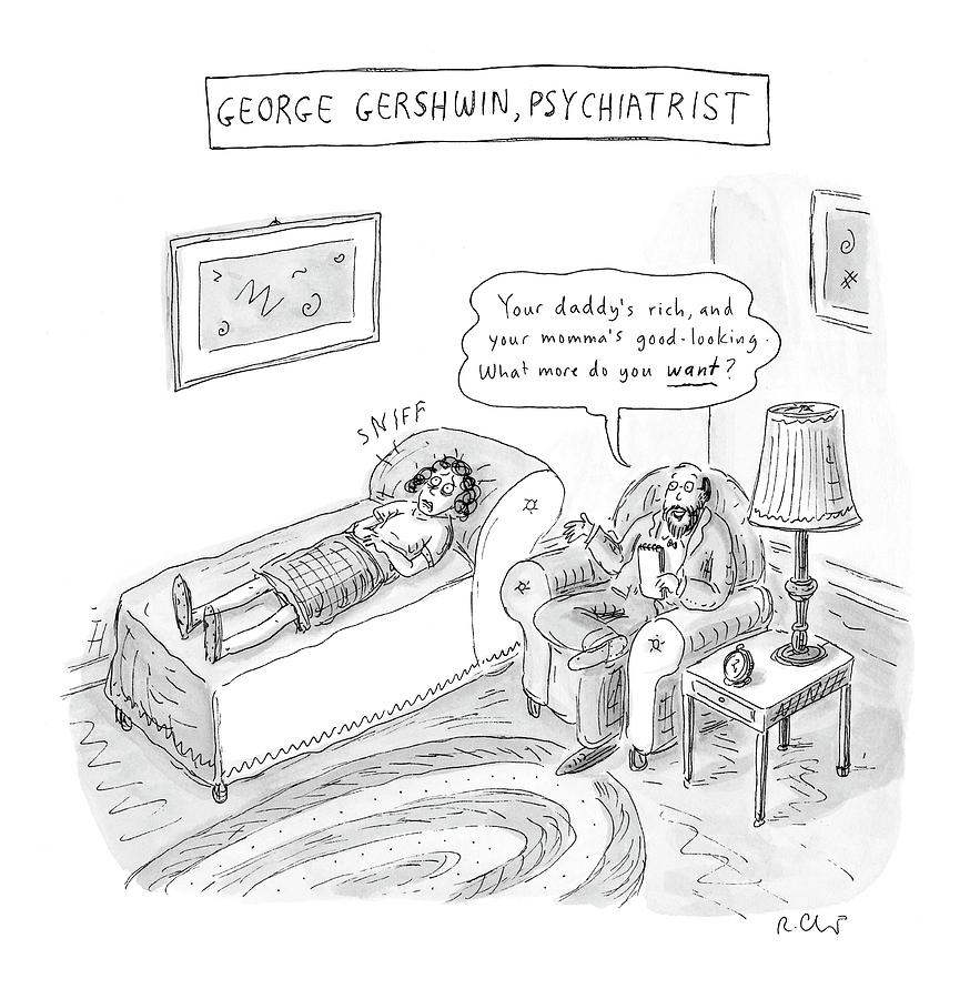 george Gershwin Drawing by Roz Chast