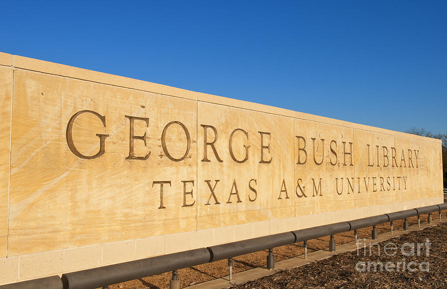 George H. Bush Library, Texas Photograph by Bill Bachmann
