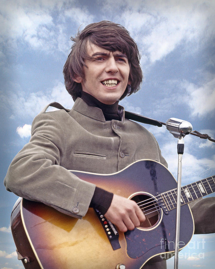 George Harrison 1964 Photograph by Martin Konopacki Restoration