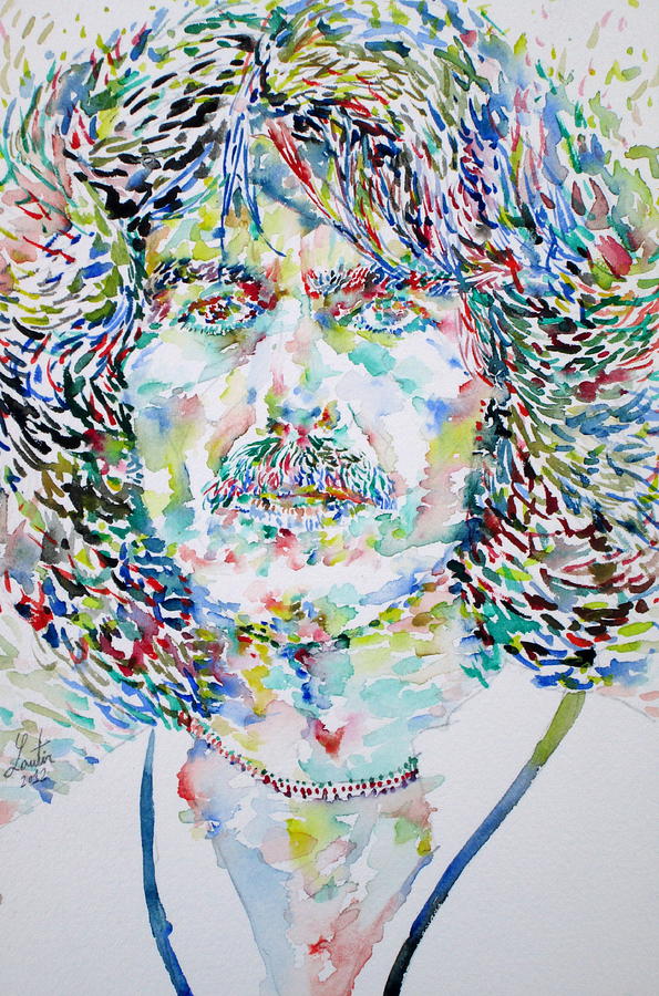 The Beatles Painting - George Harrison Portrait.2 by Fabrizio Cassetta