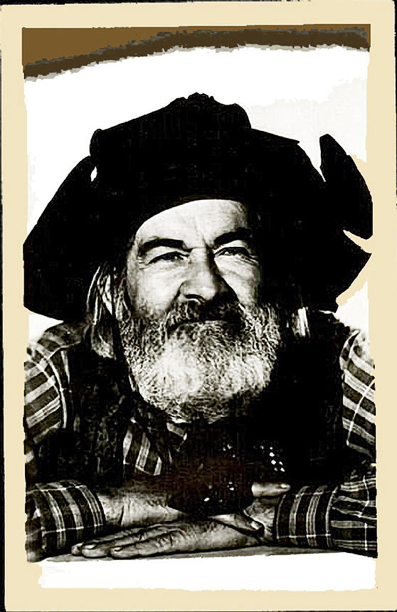 George Hayes portrait #1 card Photograph by David Lee Guss
