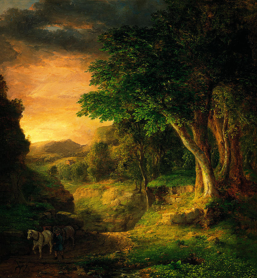 George Inness In the Berkshires Painting by MotionAge Designs | Fine ...