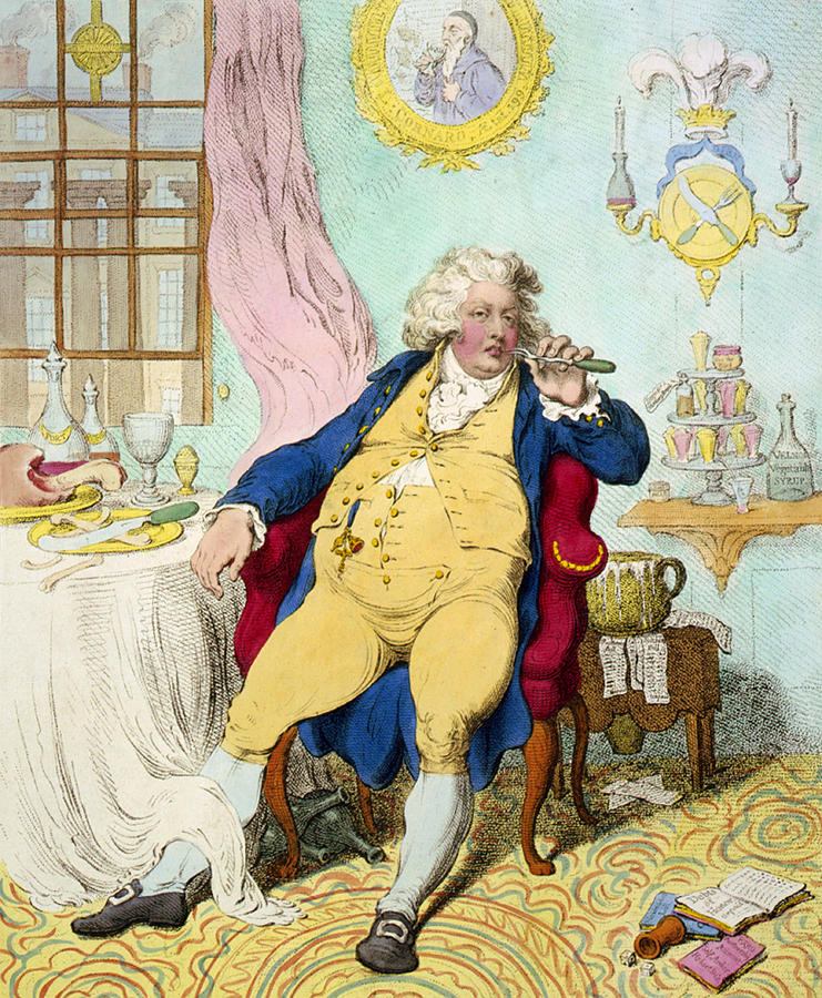 George IV Drawing by James Gilray