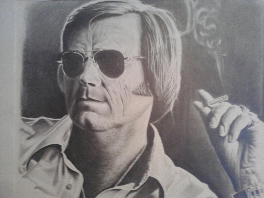 Portrait Drawing - George Jones by Dean Nosinner Portrait Drawing - George Jones by Dean Nosinner