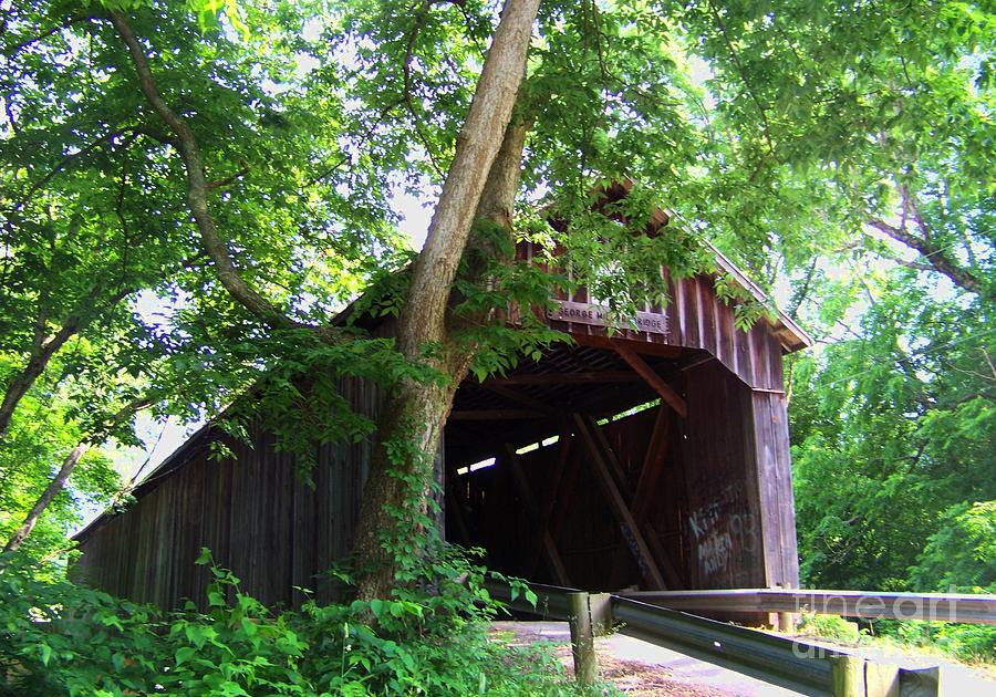 Covered Bridge Photograph - George Miller Covered Bridge by Charles Robinson