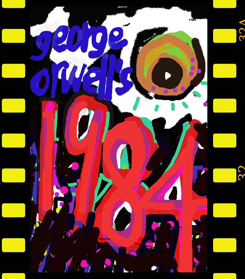 Book Digital Art - George Orwells 1984 Poster  by Paul Sutcliffe