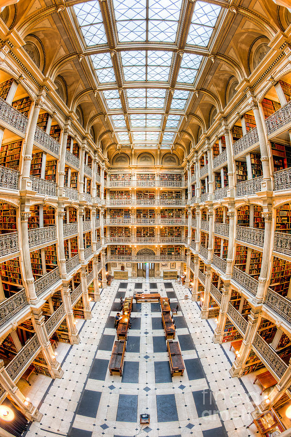 George Peabody Library III Photograph by Clarence Holmes