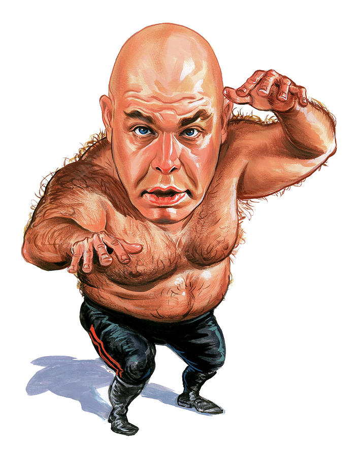 George The Animal Steele Painting by Art - Pixels
