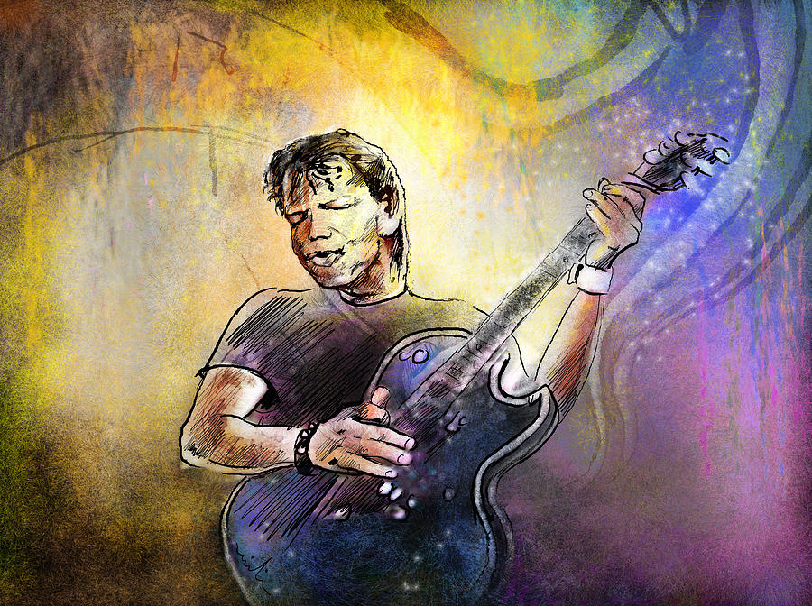 Music Painting - George Thorogood In Cazorla in Spain 02 by Miki De Goodaboom