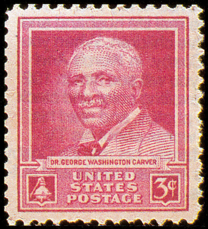 George W. Carver, U.s. Postage Stamp Photograph by Science Source
