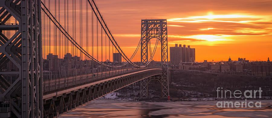 George Washington Bridge Frame Work Photograph