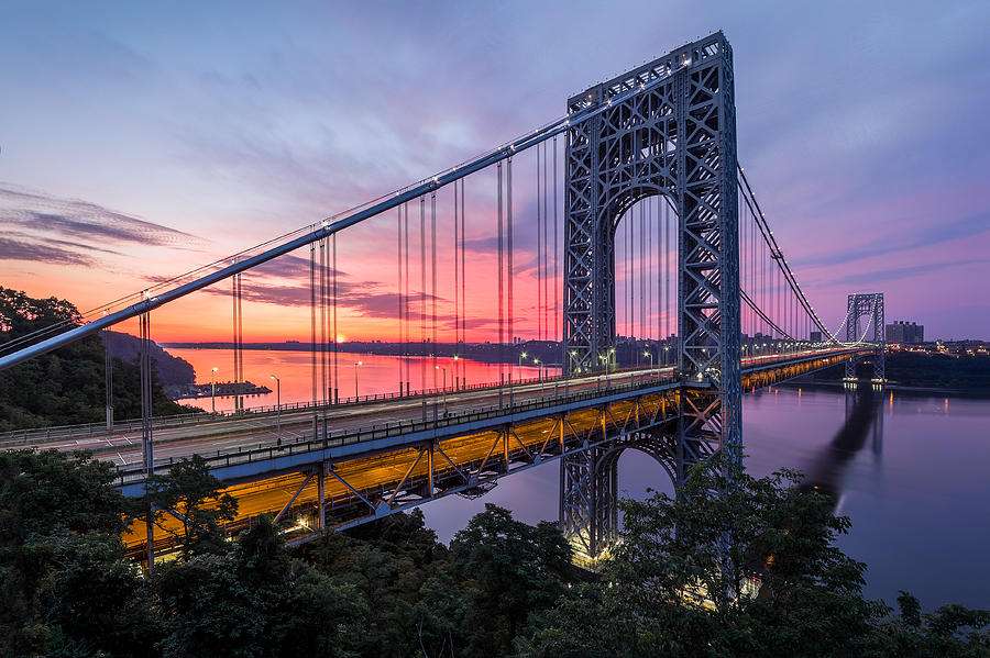 Transportation Photograph - George Washington Bridge by Mihai Andritoiu