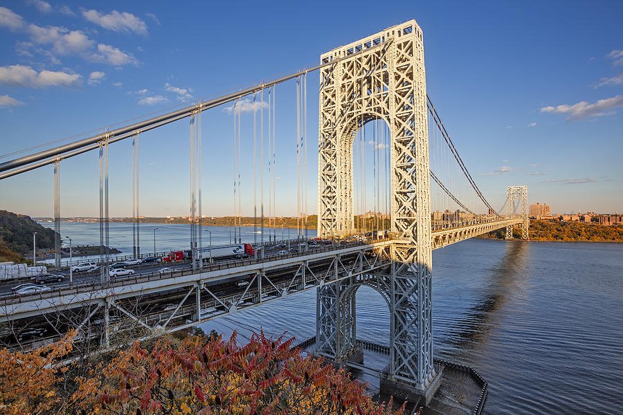 George Washington Bridge NYC Photograph by Susan Candelario