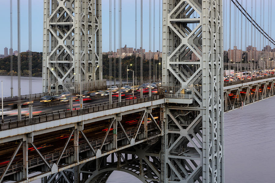 New York City Photograph - George Washington Bridge Rush Hour by Susan Candelario