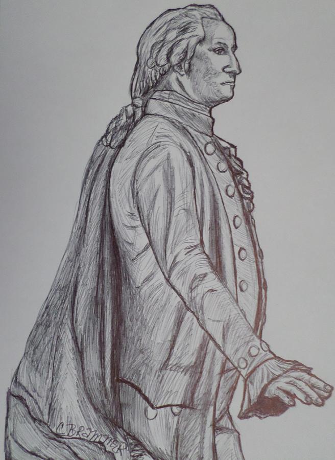 George Washington #1 Drawing by Christy Saunders Church