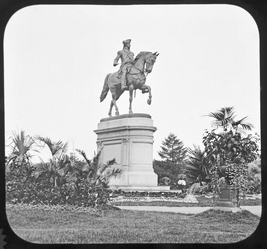 George Washington Equestrian Statue Boston Common Massachusetts c 1915 Photograph by A Macarthur Gurmankin